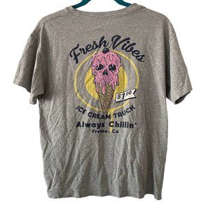 Heather Grey Fresno Ice Cream Truck Tee Shirt Fresh Vibes